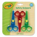Crayola My First Crayola Safety Scissors, Rounded Tip, Assorted Straight Handles, 3PK 81-1458
